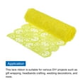 thumbnail image 3 of Unique Bargains Lace Ribbon 10 Yards 7 Inch Lace Flower Trim for Craft Headbands Wedding Yellow, 3 of 5