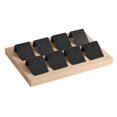 thumbnail image 4 of kurtrusly Wood Earring Card Holder w/ Tray Jewelry Display for Accessory 8 Pair Black 1Set, 4 of 6