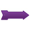 thumbnail image 1 of 10 x 30 in. Wide Purple Arrow Sign, 1 of 1