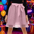 thumbnail image 6 of DHFJKG Womens Tulle Midi Skirts Polka Dot Layered Bow Skirt Dancewear Stage Show Flowy A Line Stylish Skirt, 6 of 9