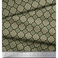 thumbnail image 3 of Soimoi Black polyester Crepe Fabric Filigree Damask Decor Fabric Printed Yard 52 Inch Wide, 3 of 3