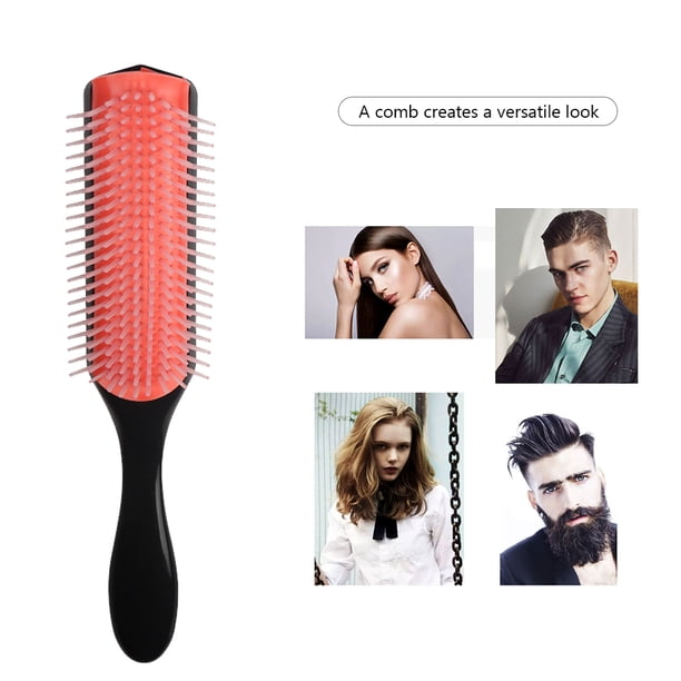 Cepillo de pelo de 9 filas masajeador de cuero cabelludo para salón peine de masaje para el hogar herramientas para peinar el cabello