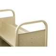 thumbnail image 2 of Hirsh Double-sided Mobile Metal Book Cart Putty/Beige, 2 of 8