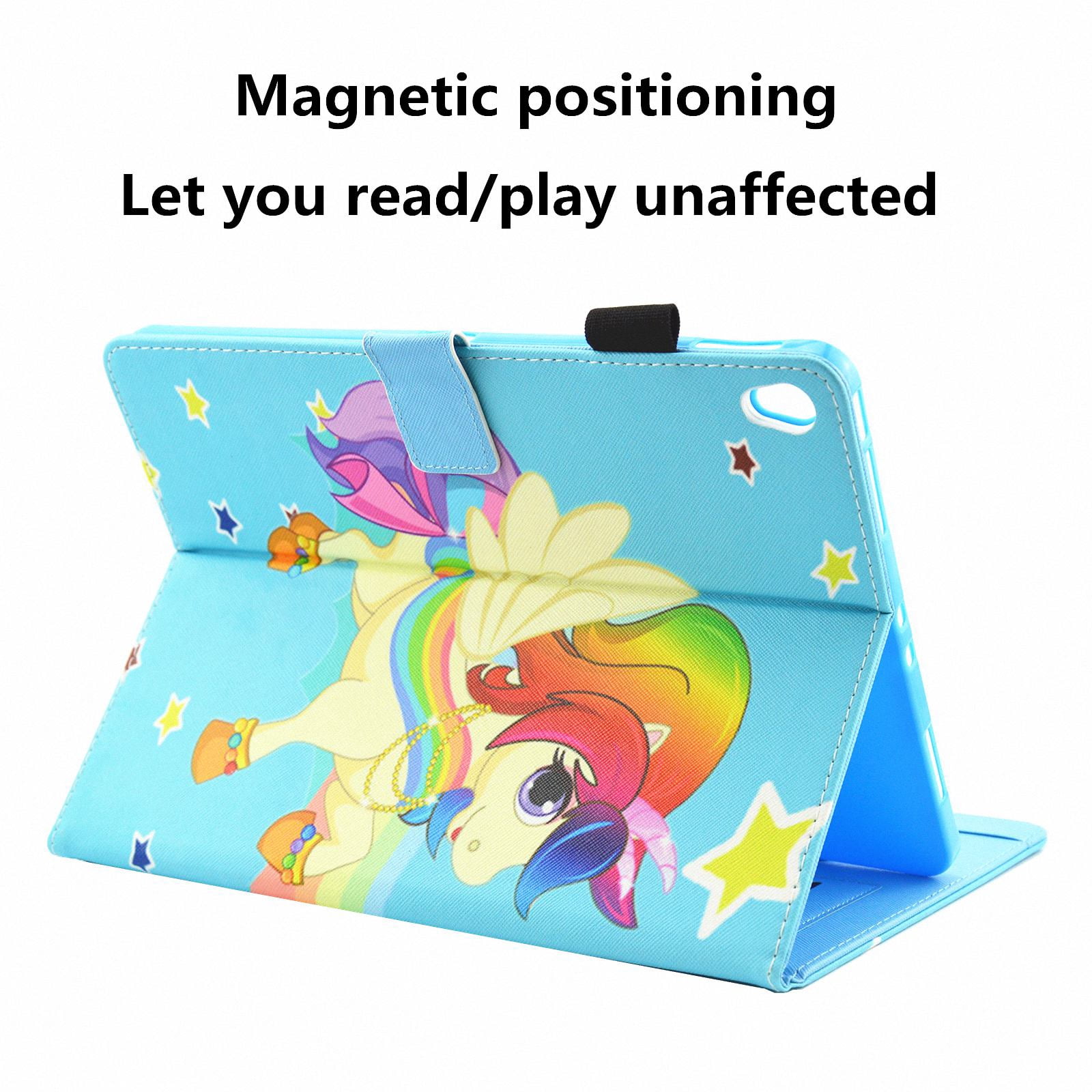 iPad Pro 11 inch 2018 Case, Allytech [Not Supported Apple Pencil Magnetic Attachment] Smart Book Style Stand Protective Case for Apple iPad Pro 11 Inch Tablet (2018), Star Unicorn