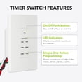 thumbnail image 4 of Timer Switch BN-LINK 1-60min Neutral Wire 125V White, 4 of 8