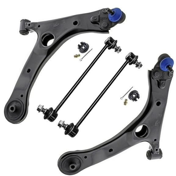 Detroit Axle - Front Lower Control Arms w/ Ball Joints   Sway Bars Replacement for 2014-2019 Toyota Corolla - 4pc Set