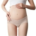 thumbnail image 3 of MuZeFu Underwear for Women Seamless Women's Low Waist Pregnant Women's Seamless Oversized Underwear, 3 of 5