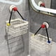 thumbnail image 5 of Caja de almacenamiento con ventosas, cesta colgante en la pared para el baño, estante de almacenamiento, organizador de malla metálica, protector para encimeras, almacenamiento en pared sin taladros, 5 of 6