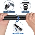 thumbnail image 4 of Barras de cortina dobles de 2.5 cm de 71.1 a 223.5 cm ajustables resistentes para puerta corredera de vidrio patio recámara cocina negro, 4 of 7