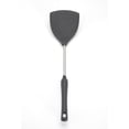 thumbnail image 1 of Utensilios de cocina de silicona, espátula de acero inoxidable, espátula antiadherente, utensilios de cocina 1 pieza-gris, 1 of 5