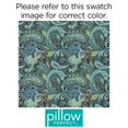 thumbnail image 4 of Pillow Perfect 543703 Pretty Paisley Navy Rectangular Throw Pillow (Set of 2), 4 of 5
