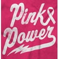 thumbnail image 2 of Pink Ribbon Power Breast Cancer Aware Womens Slim Fit Graphic Tee Brisco Brands S, 2 of 5