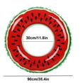 thumbnail image 2 of Summer Swimming Ring Swimming Pool Watermelon Print Inflatable Ring PVC Donut Water-playing Toys, 2 of 10