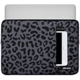 thumbnail image 4 of Mosiso Polyester Vertical Style Water Repellent Laptop Sleeve Case Bag Cover with Pocket for 13-13.3 Inch Notebook, MacBook Pro 14 inch M4 M3 M2 M1 Chip Pro Max 2024-2021,Leopard Grain, 4 of 6