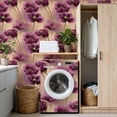 thumbnail image 4 of Vintage Floral Contact Paper Peel and Stick Wallpaper Romantic Burgundy Pink Distressed 17.7in x 9.8ft Self Adhesive Removable Wall Paper for Nursery Bedroom Cabinets Drawers, 4 of 8