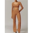 thumbnail image 4 of Conjuntos de entrenamiento for mujer, 2 piezas, sujetador deportivo, camiseta sin mangas, polainas de cintura alta, gimnasio, Yoga, ropa activa, Top de entrenamiento for mujer, 4 of 8