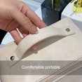 thumbnail image 4 of Bolsas de cosméticos de gran capacidad, caja de maquillaje de moda para mujer, neceser de baño (blanco) Ehuebsd Cuidado Belleza, 4 of 9