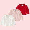 thumbnail image 4 of Esaierr 6M-3Y Toddler Girls Knitted Cardigan Sweaters Long Sleeved, Crewneck,Buttons Sweaters Outwear for Baby Kids Girls, 4 of 5