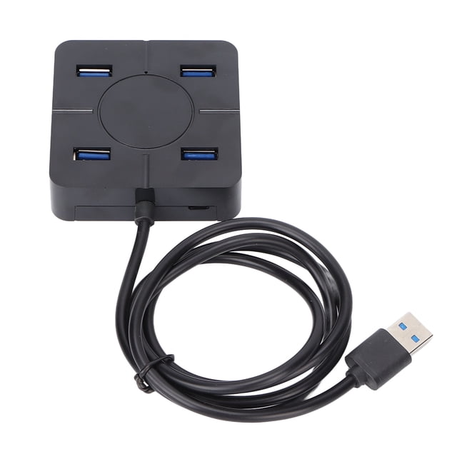 Hub 4 Ports USB 2.0 480Mbps Transmission Haute Vitesse Fonction Multifonction Accessoire pour Ordinateur Portable
