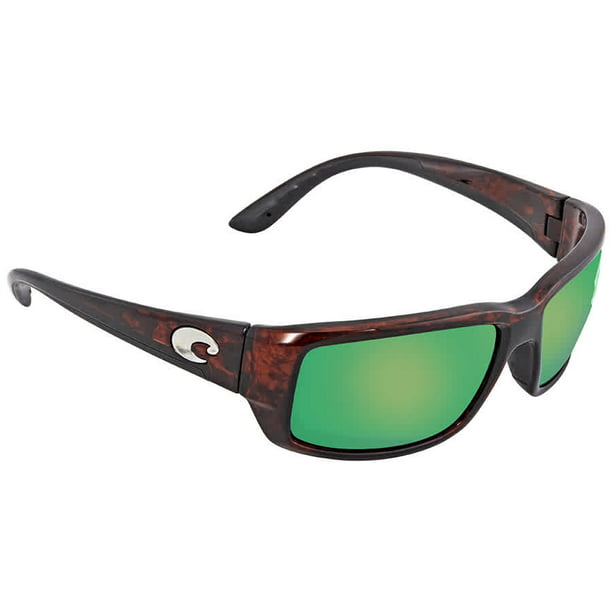 Costa Del Mar Fantail Green Mirror Polarized Medium Fit Sunglasses 