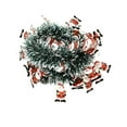 thumbnail image 2 of ToyKingdee Tinsel Christmas Garland, LED Hanging Garland Streamers, Lighted Metallic Twist Tree Decoration with Santa Claus Snowman Design for Xmas Tree Indoor Outdoor Decor, 2 of 6