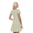 thumbnail image 2 of Women’s A Line Dragonfly Summer Dress, Retro Triangle Arrangement, Cross Wrap V Neck, 6 Sizes, by Ambesonne, 2 of 2