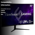 thumbnail image 3 of ViewSonic VX3218-PC-MHD 32 Inch Curved 1080p 1ms 180Hz Gaming Monitor with FreeSync Premium, Eye Care, HDMI and Display Port, 3 of 5