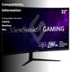 thumbnail image 3 of ViewSonic VX3218-PC-MHD 32 Inch Curved 1080p 1ms 180Hz Gaming Monitor with FreeSync Premium, Eye Care, HDMI and Display Port, 3 of 5