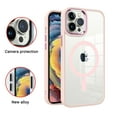 thumbnail image 5 of Ultra Clear Bumper Frame Back Cover for iPhone 15 Plus (6.7"), Supports Fast Wireless Magnetic Charging, Elevated Lens Protection, Tactile Buttons, 5 of 7