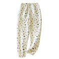thumbnail image 1 of Gibobby Pantalones deportivos para mujeres Pantalones de pijama para mujer, pantalones de franela cálidos de ancha, pijamas holgados otoño e invierno(Amarillo,G), 1 of 4