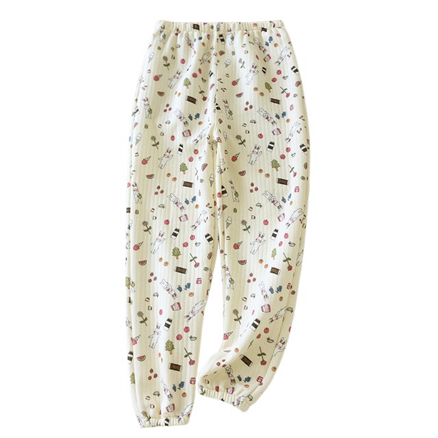 Gibobby Pantalones deportivos para mujeres Pantalones de pijama para mujer, pantalones de franela cálidos de ancha, pijamas holgados otoño e invierno(Amarillo,G)