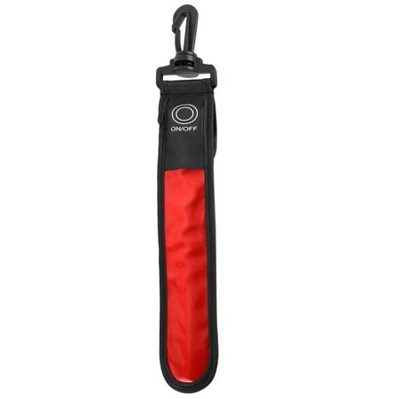 

LED Reflective Backpack Pendant LED Running Belt Lights Carabiner Hook Strap