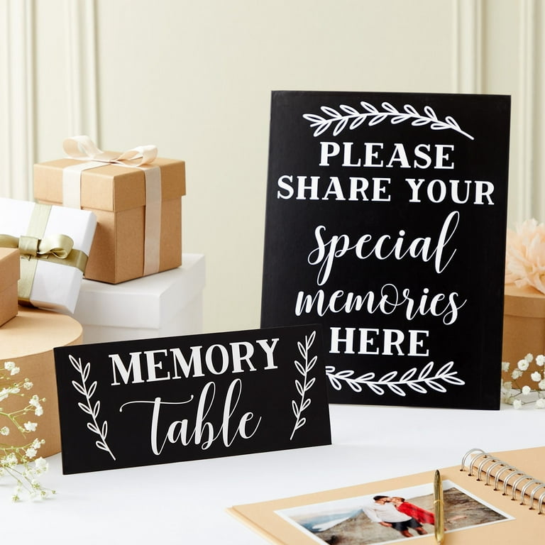 Wooden Funeral Guest Book for Memorial Service Celebration of Life  Decorations
