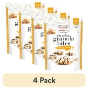 (4 pack) Creative Snacks Honey Pecan Drizzle Granola Bites, Gluten Free 10 oz Bag