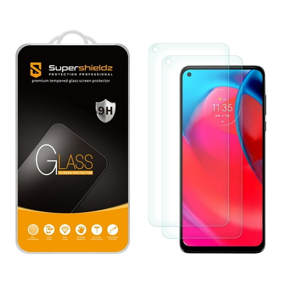 [2-Pack] Supershieldz for Motorola Moto G Stylus 5G (5G Version Only) Tempered Glass Screen Protector, Anti-Scratch, Anti-Fingerprint, Bubble Free