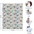 thumbnail image 4 of Pug and Love Heart Blanket,Comfortable Soft Flannel Throw Blanket,All Season,Warm Lightweight Blankets for Sofa Bed Couch Living Room Chair,30"x40", 4 of 4
