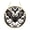 Bat and Skull A, variant on Halloween Bat Stained Glass Ornaments, Suncatchers Wall Art for Gardens Home & Outdoor Decorations
