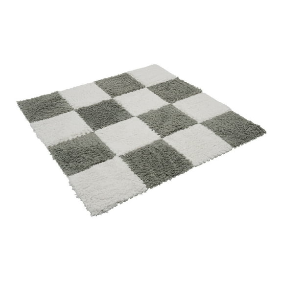 Home Fluffy Bedroom Rugs, 16x Puzzle Rugs Square Carpet for Children Kids Room Home Parlor Fluffy Soft Floor Mat Easy to Clean