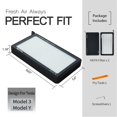 thumbnail image 4 of Filtro de aire de cabina Sezfom para Tesla Model 3 y Model Y HEPA, paquete de 2, 4 of 7