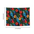 thumbnail image 4 of Colorful Cartoon Parrot Leaves Tapestry for Bedroom - Tapestry Wall Hanging Wall Tapestry for Dorm Wall Decor Home Decoration , Aesthetic Funny Tapestry 29 x 37in, 4 of 5