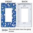 thumbnail image 3 of Yayeee Rocker Switch Wall Plate 2-Gang 4.7"x4.6" Home Decorative Outlet Cover, Green Dots, 3 of 6