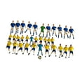 thumbnail image 4 of 11x figuras de fútbol en miniatura figuras de fútbol accesorios fotográficos realistas Tiny People Modelo para decoración de escritorio mesa de arena amarillo, 4 of 8