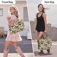thumbnail image 6 of Large Capacity Tote Bag,Black Gold White Marble Pattern Handbag Fashion Luxury Tote Bag,15.7"x13"x 5.1" Inches,Laptop Compatible, 6 of 6