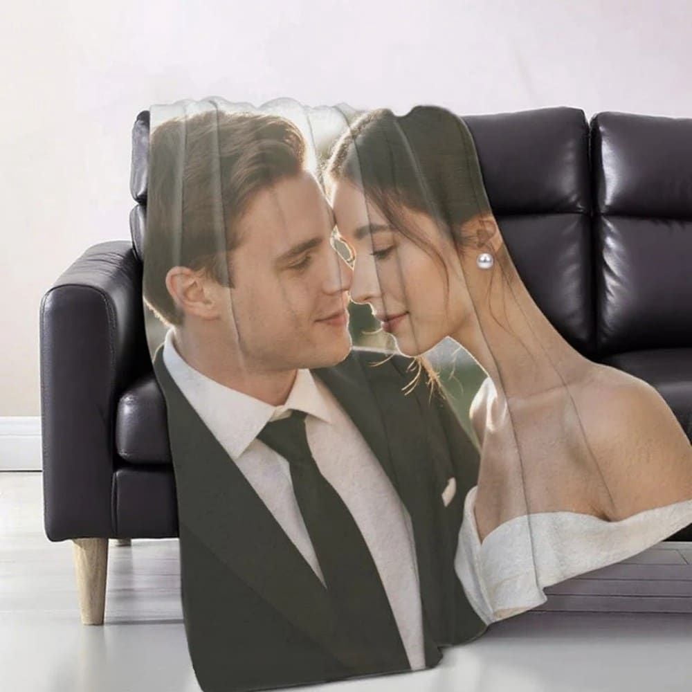 Custom Halloween Blanket Soft Microfiber for Sofa Bed Porch Travel Gift