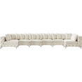 thumbnail image 3 of Meridian Furniture Tremblay Cream Velvet Modular Sectional, 3 of 4