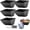 Matte Black, variant on Hanging feeder trough, fence, livestock feed container,