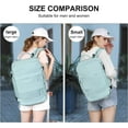 thumbnail image 5 of SYCNB Large Travel Backpack for Women Men, Carry On Backpack Flight Approved, Personal Item Travel Bag Waterproof Luggage Backpack Small Laptop Backpack Light Blue, 5 of 6