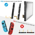 thumbnail image 3 of Left and Right Slide Rail Bar Replacement with Flex Cable for Nintendo Switch, 3 of 5