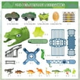 thumbnail image 3 of Xmhook Dinosaur Toys for Kids, 278 Pcs Race Car Track Set STEM Vehicle Playsets for Boys Girls Aged 3+ Birthdays Party Gifts, 3 of 9