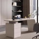 thumbnail image 2 of Study Executive Office Desk Corner Computer Modern Conference Workflow Office Desk Storage Scrivania Angolare Furniture HDH My Lux Decor Round, 2 of 6